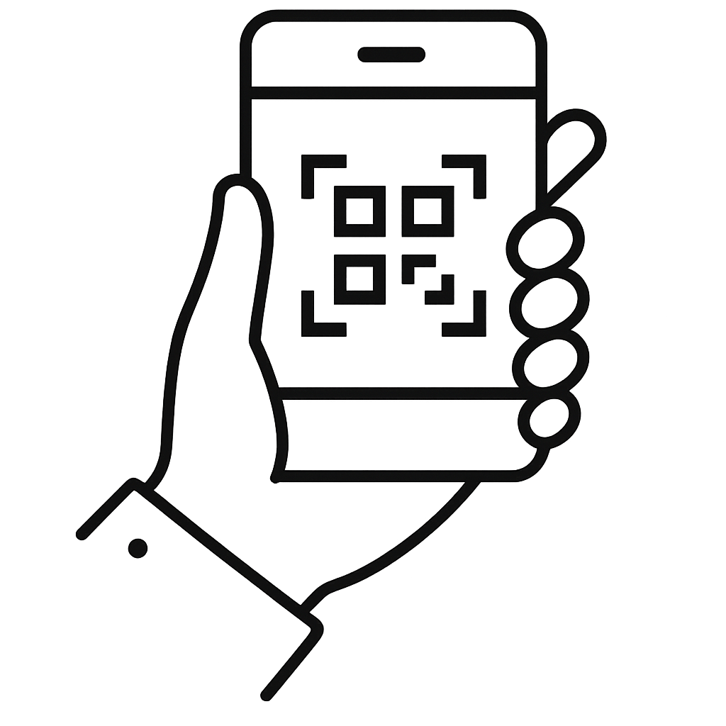 QRコードのイラスト画像